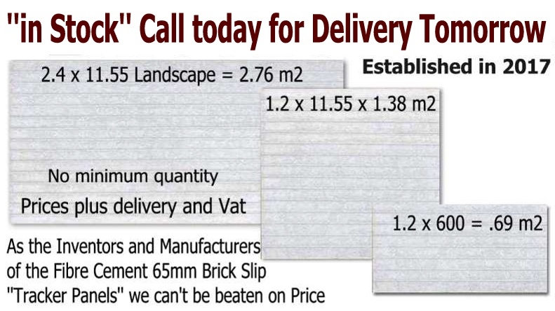Brick Slip Tracking System for use with Modular, ICF, timber frame and Traditional Build, for large and small applications to speed up the installation of the project